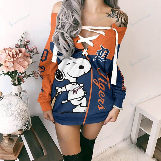 Detroit Tigers Lace-Up Sweatshirt 64