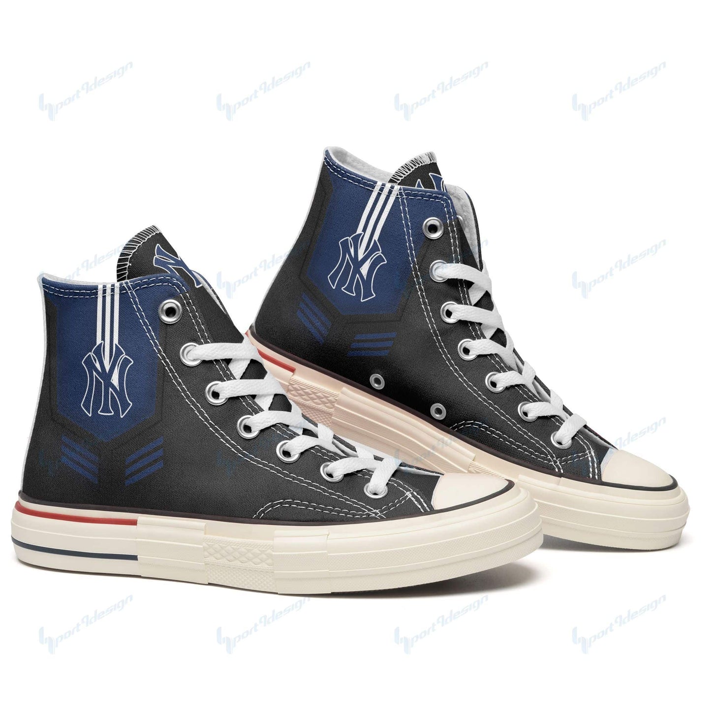 New York Yankees New High Top Canvas Shoes 59