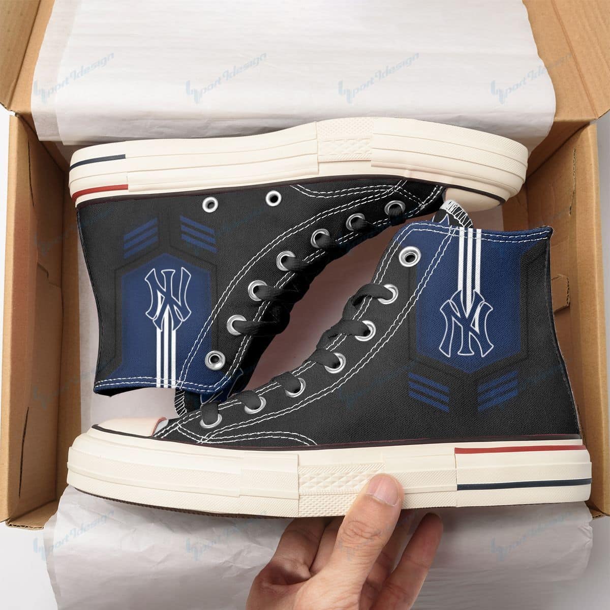 New York Yankees New High Top Canvas Shoes 59
