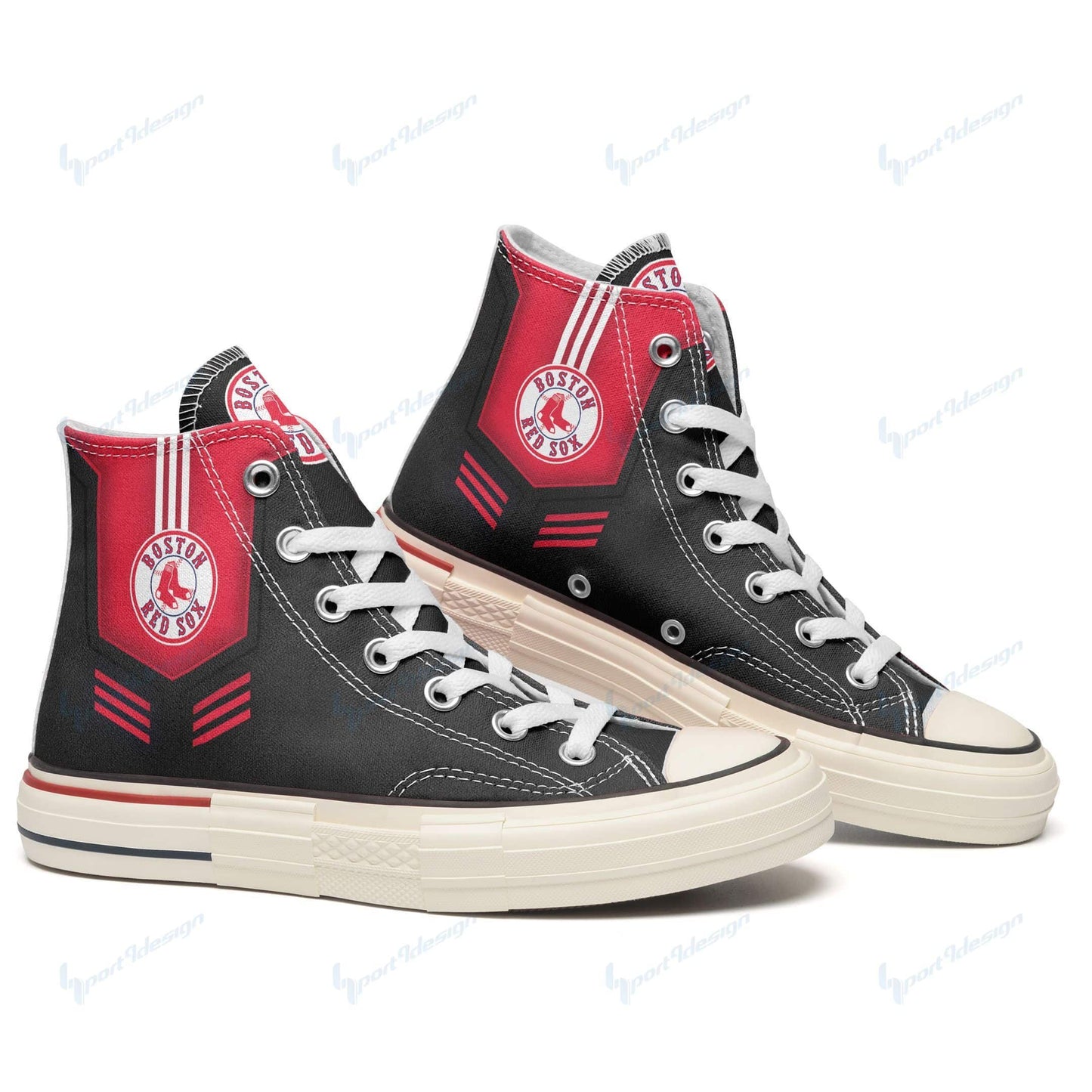 Boston Red Sox New High Top Canvas Shoes 57