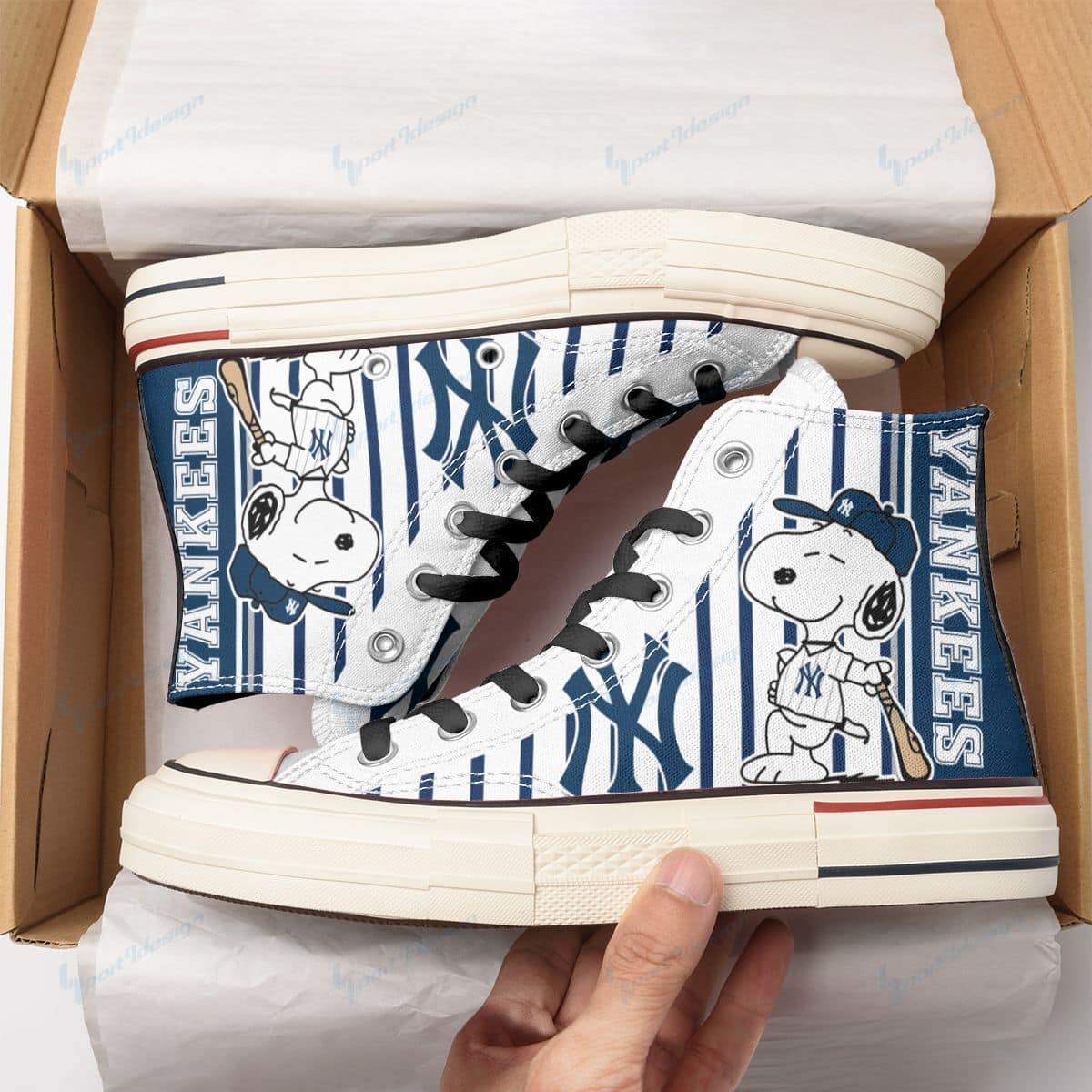 New York Yankees New High Top Canvas Shoes 52