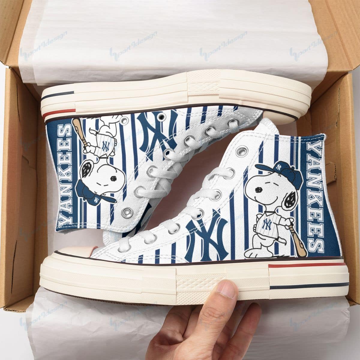 New York Yankees New High Top Canvas Shoes 52