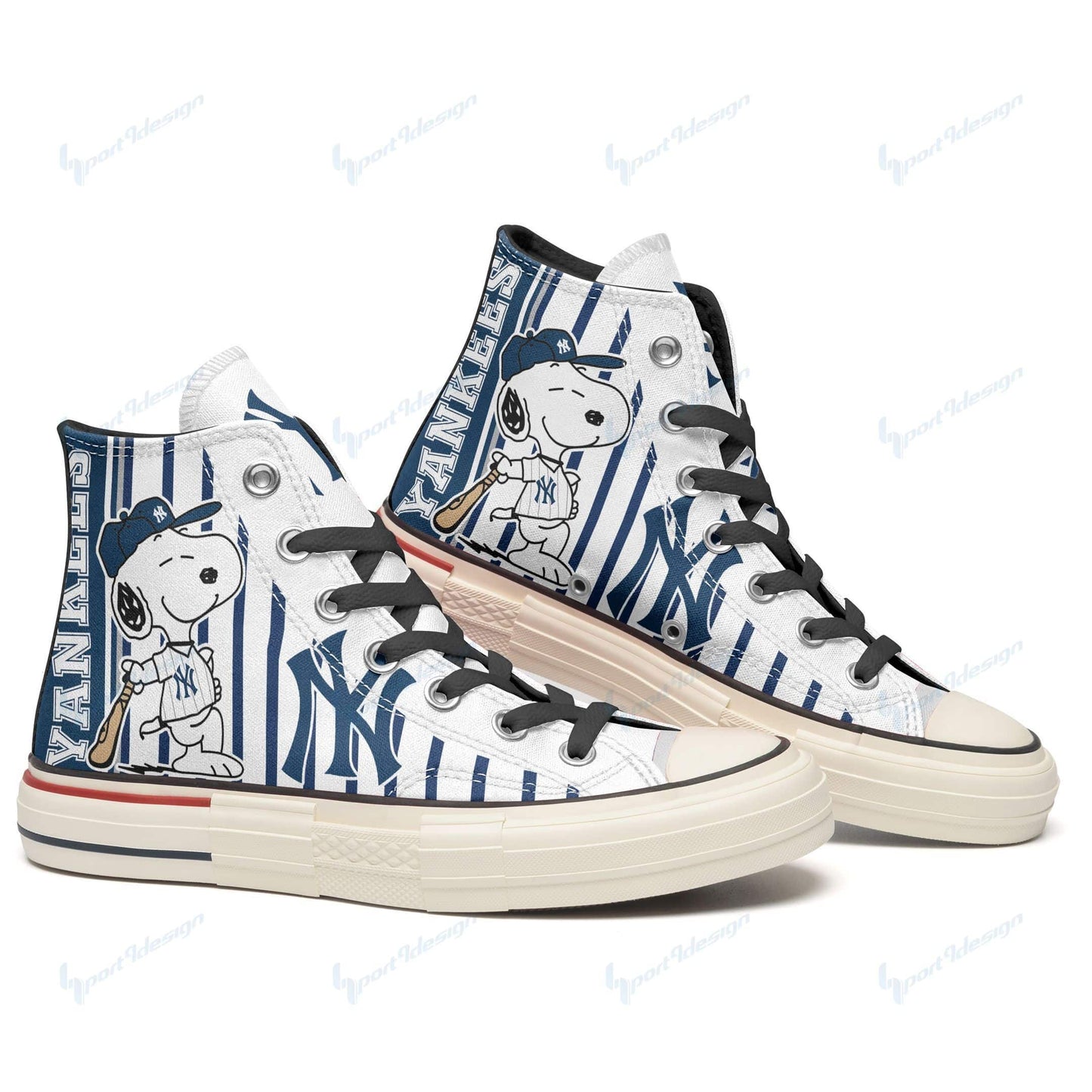 New York Yankees New High Top Canvas Shoes 52