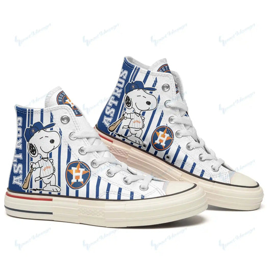 Houston Astros New High Top Canvas Shoes 49