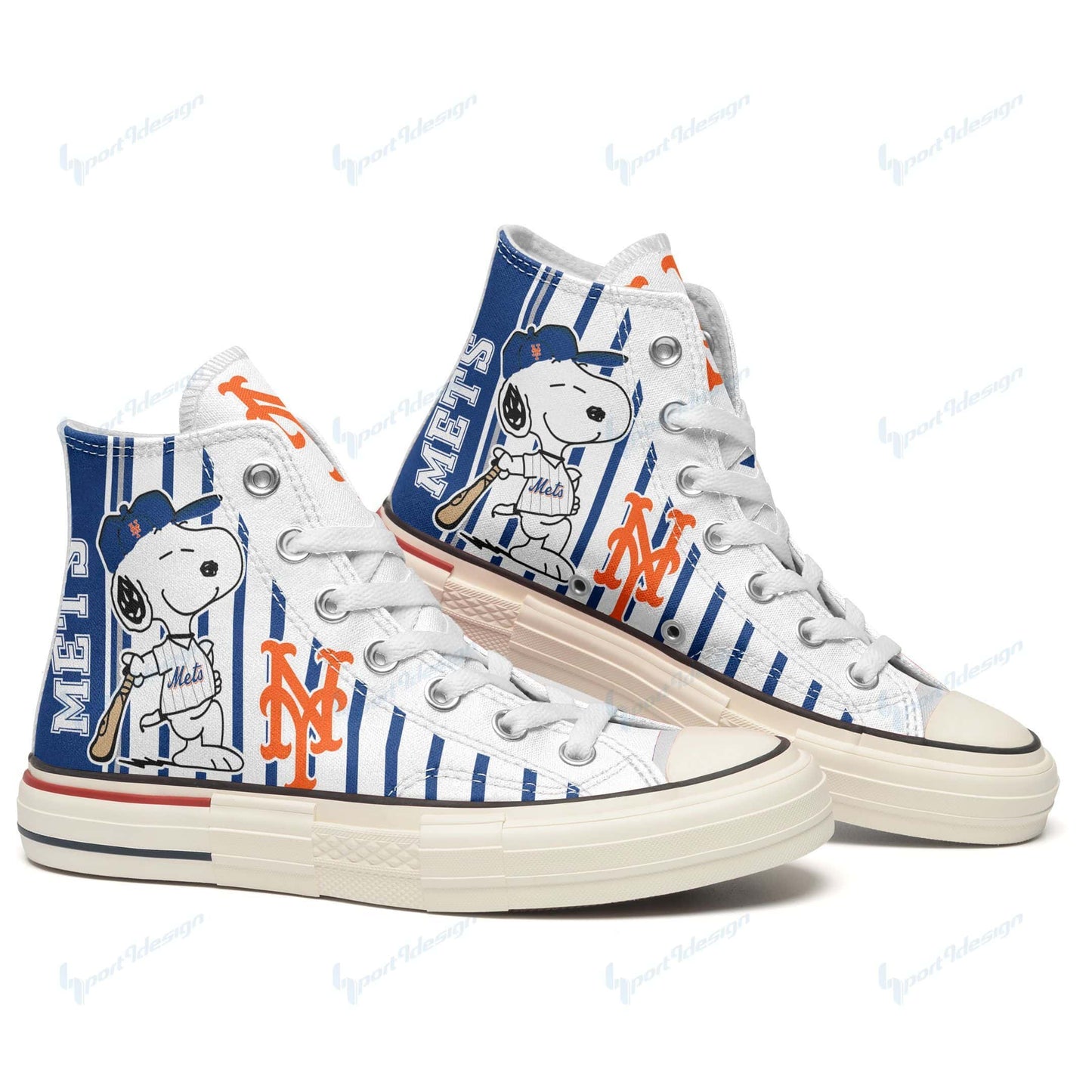 New York Mets New High Top Canvas Shoes 51