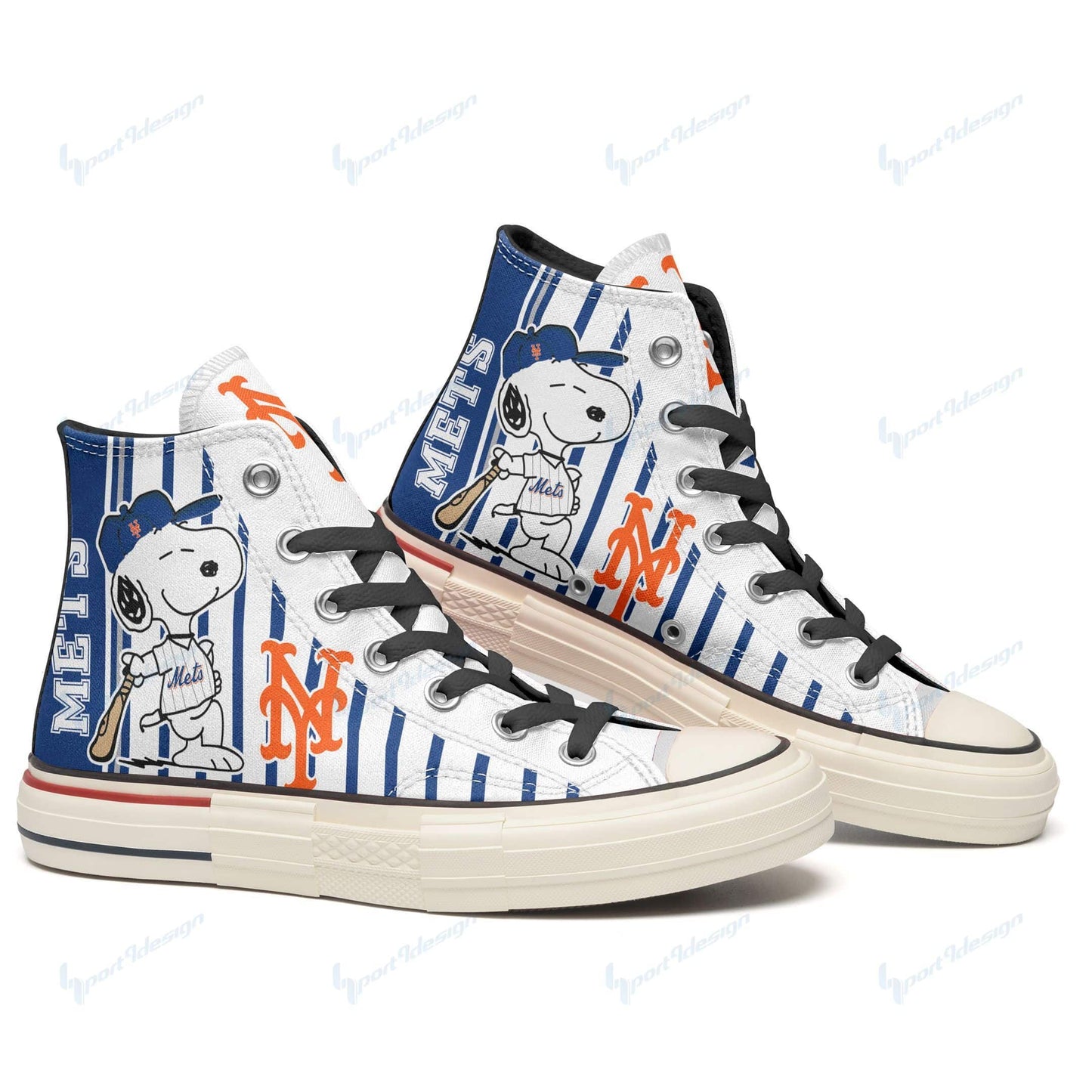 New York Mets New High Top Canvas Shoes 51