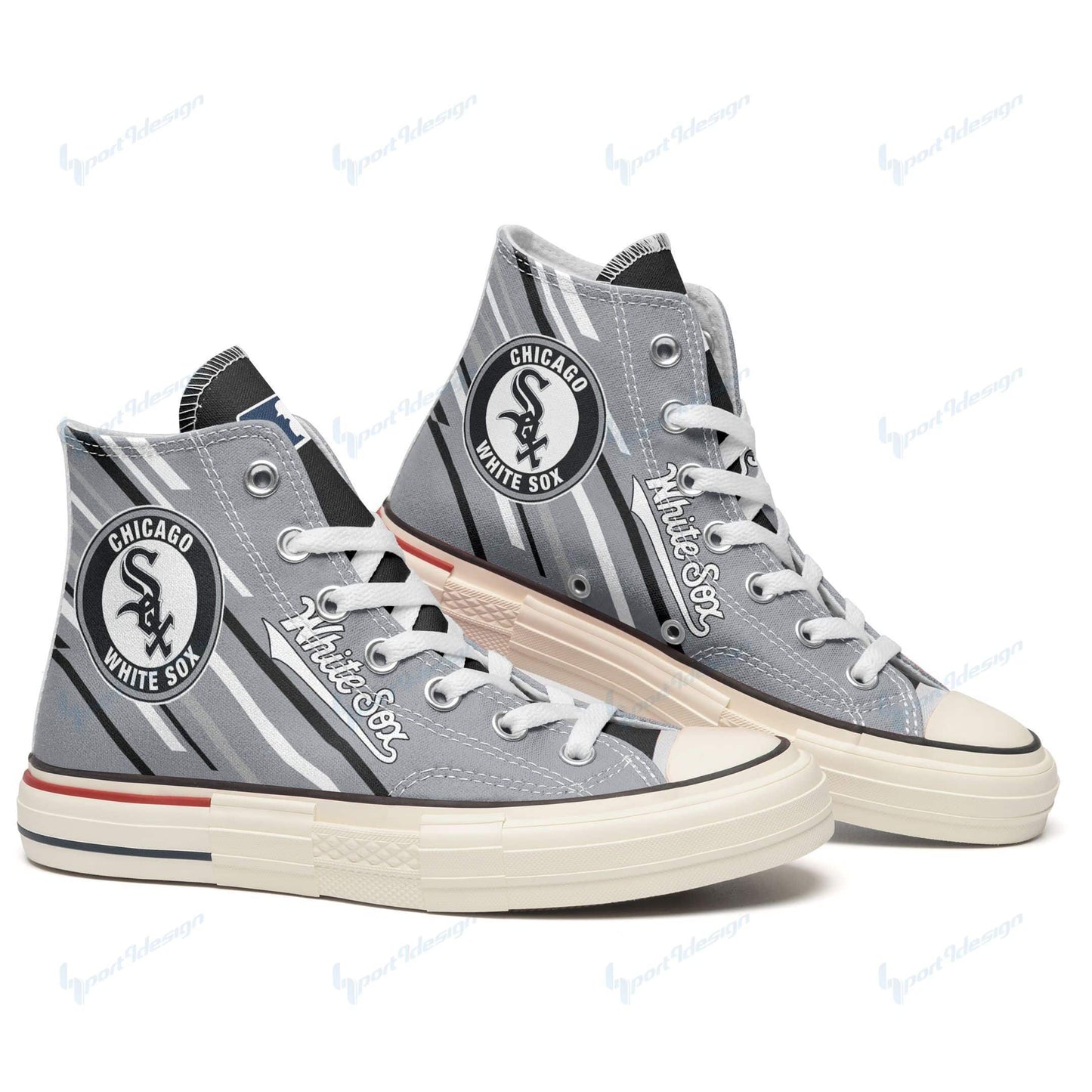 Chicago White Sox New High Top Canvas Shoes 15