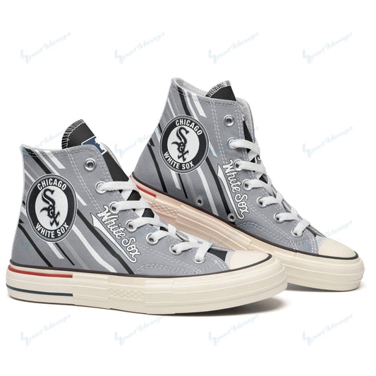 Chicago White Sox New High Top Canvas Shoes 15