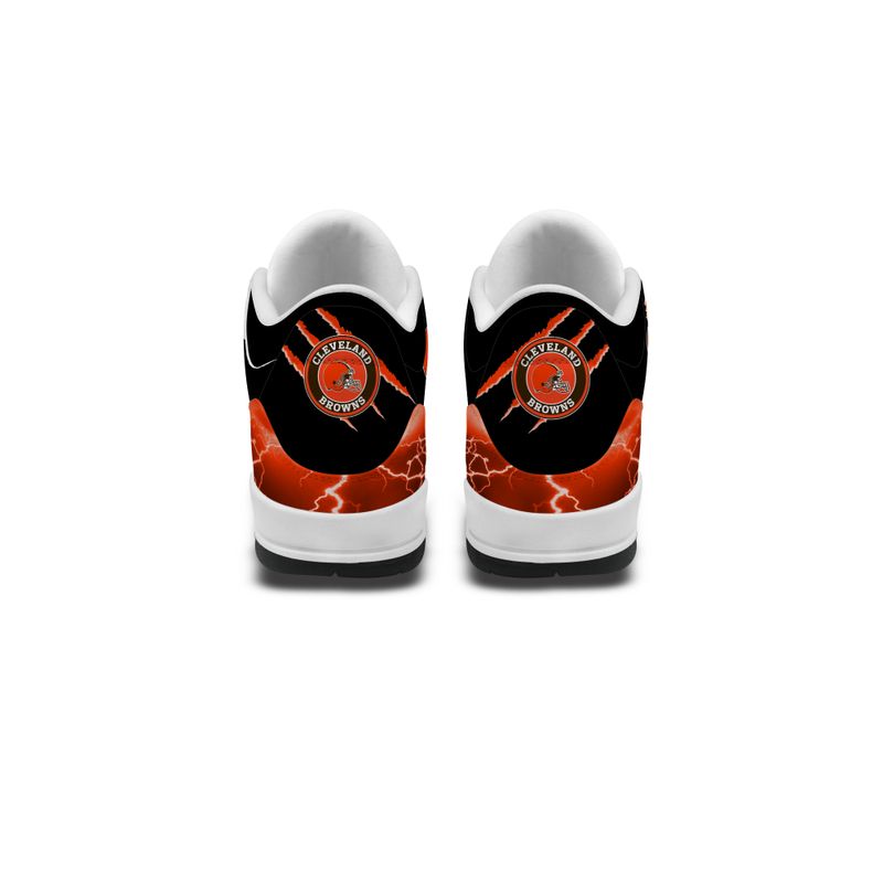 Cleveland Browns  Basic Leather JD03 Shoes Men and Women AZBTAJ3000175
