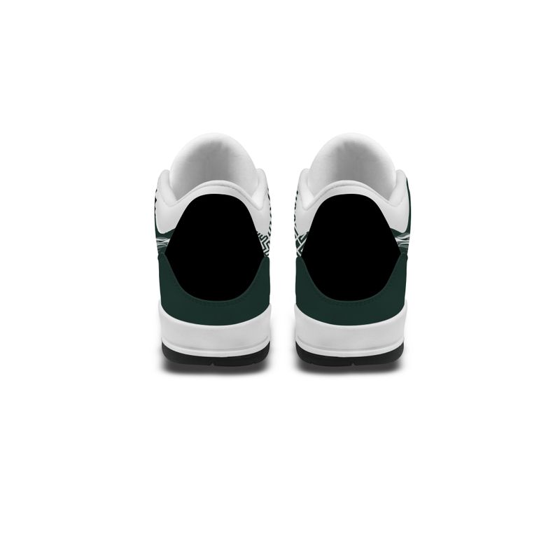 Green Bay Packers Fire White Genuine Leather JD03 Shoes Men and Women AZBTAJ3000046