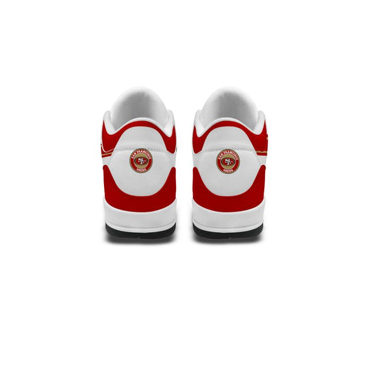 San Francisco 49ers Basic White Genuine Leather JD03 Shoes Men and Women AZBTAJ3000067