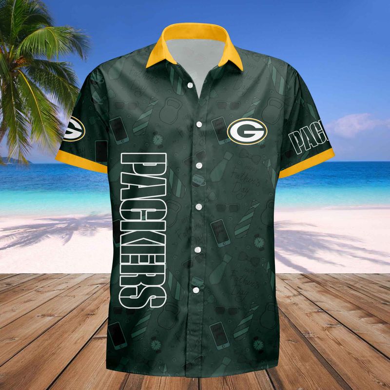 Green Bay Packers Personalized Button Shirt Father’s Day New AZBTBTS000009