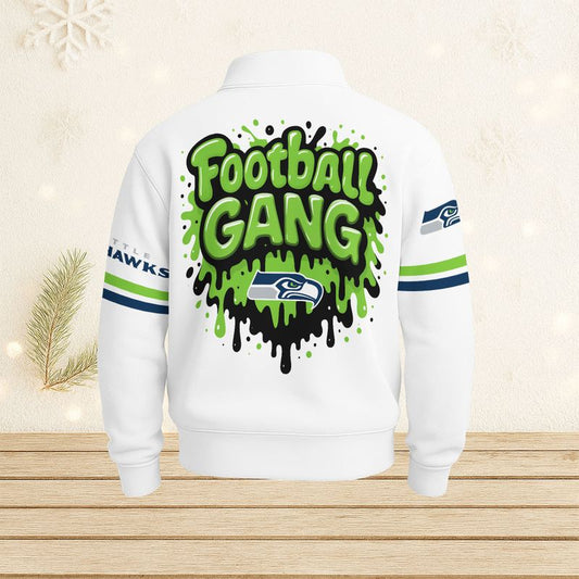 Seattle Seahawks Casual Stand Collar Sweatshirt BT690
