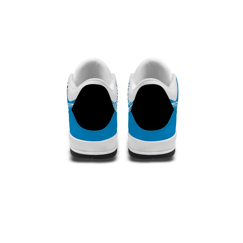 Carolina Panthers Fire White Genuine Leather JD03 Shoes Men and Women AZBTAJ3000106