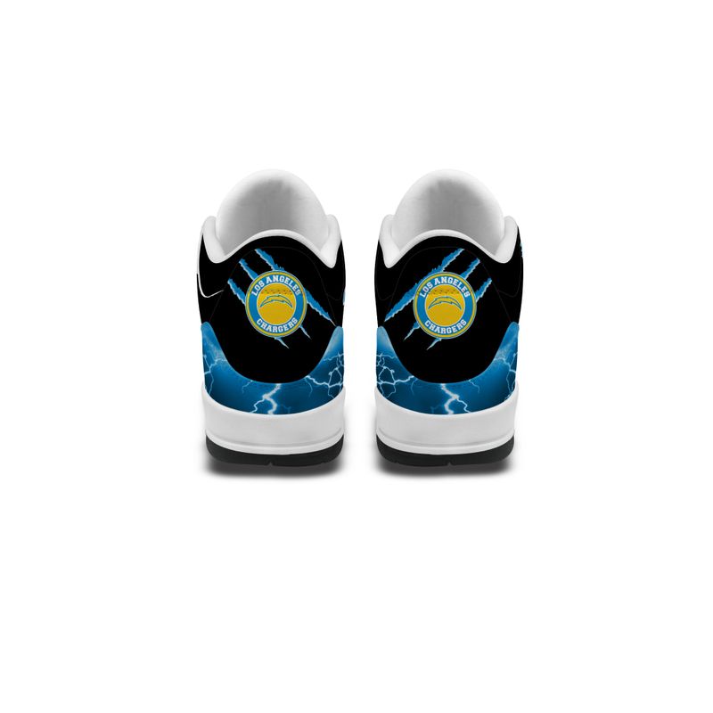 Los Angeles Chargers Basic Leather JD03 Shoes Men and Women AZBTAJ3000195