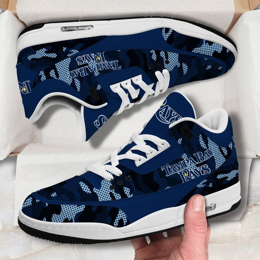 Tampa Bay Rays Basic White Genuine Leather JD03 Shoes Men and Women AZBTAJ3000075