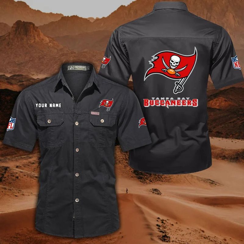 Tampa Bay Buccaneers Men’s Short Sleeve Cargo Shirts New 2025 AZBT2DCGS000062