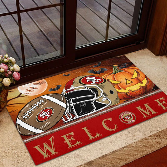 San Francisco 49ers Halloween Doormat New Collection AZBTDM000002