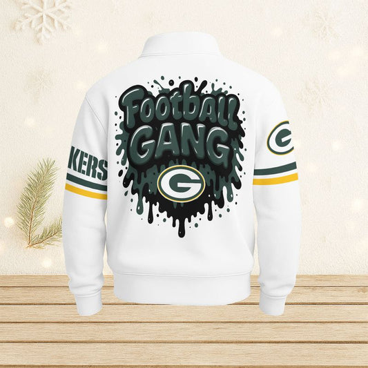 Green Bay Packers Casual Stand Collar Sweatshirt BT673
