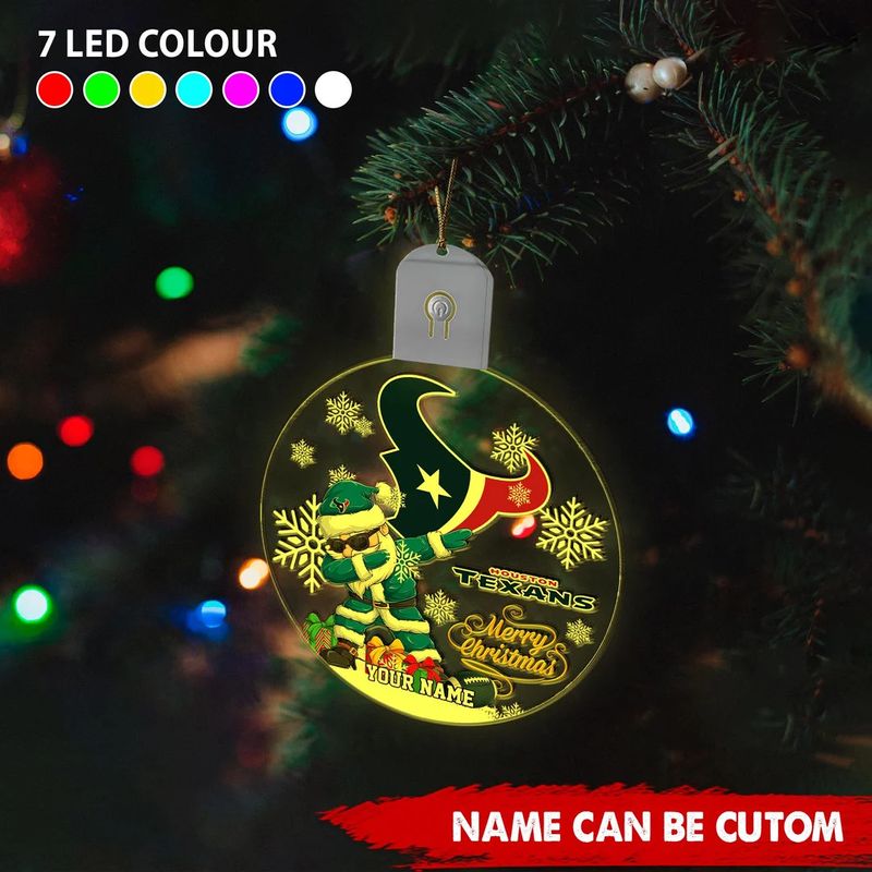New England Patriots Circle Led Acrylic Ornament