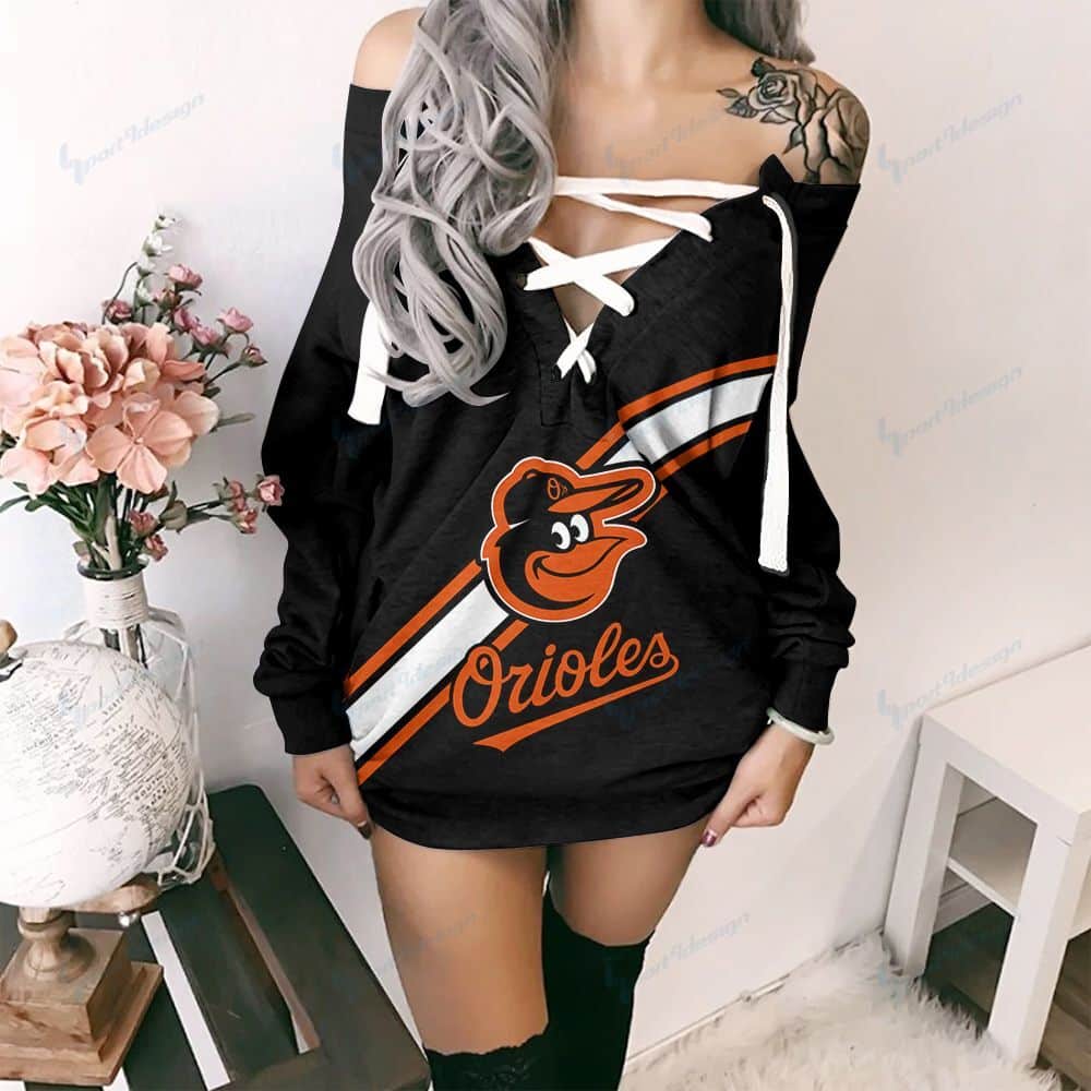Baltimore Orioles Lace-Up Sweatshirt 26