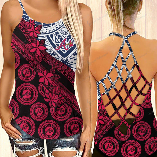 Atlanta Braves MLB-CrossTank top Polynesian