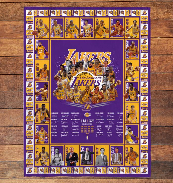 Los Angeles Lakers Limited Edition Quilt and Blanket 060