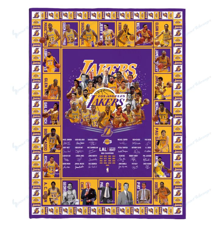 Los Angeles Lakers Limited Edition Quilt and Blanket 060