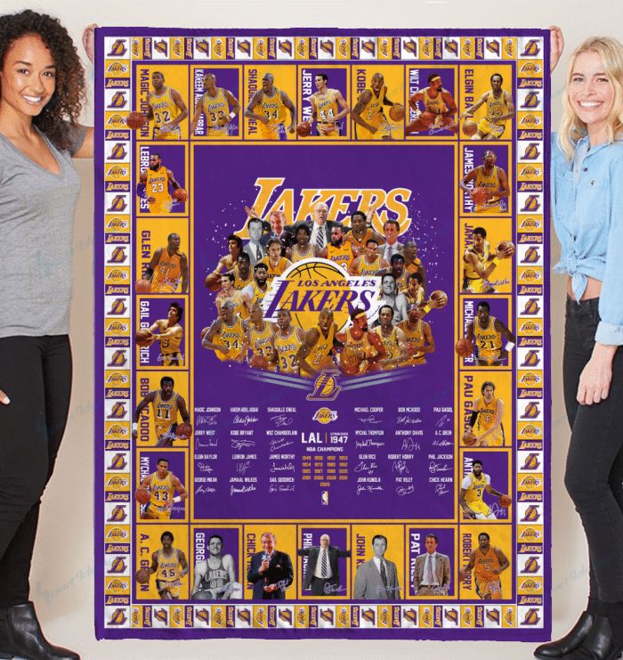Los Angeles Lakers Limited Edition Quilt and Blanket 060