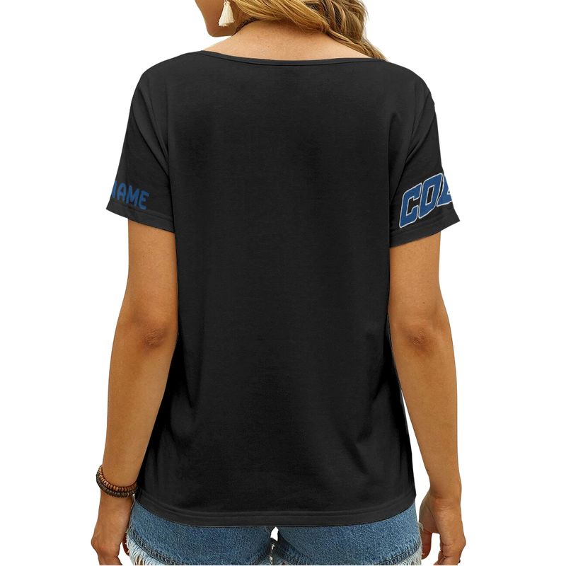 Indianapolis Colts Happy Mother’s Day Summer Women V Neck T-Shirt AGCWTS693