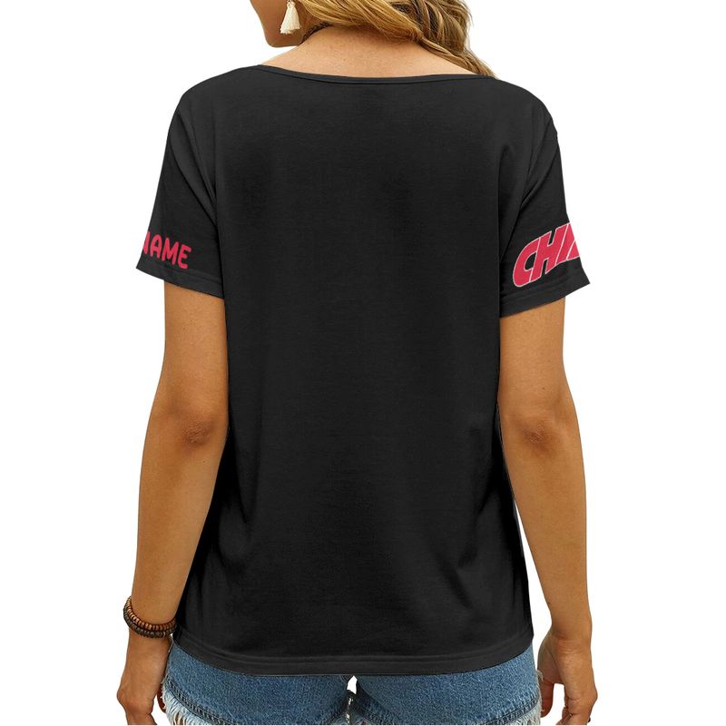Kansas City Chiefs Happy Mother’s Day Summer Women V Neck T-Shirt AGCWTS695