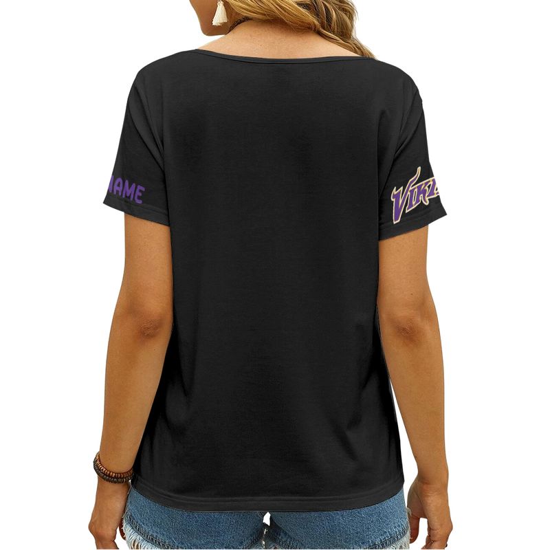 Minnesota Vikings Happy Mother’s Day Summer Women V Neck T-Shirt AGCWTS700