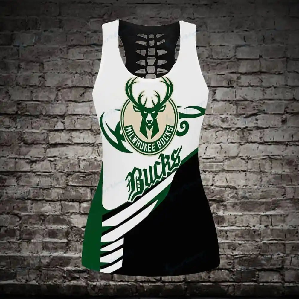 Milwaukee Bucks Leggings and Tank top 028