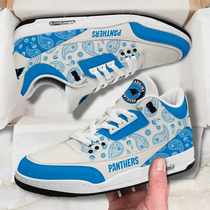 Carolina Panthers  Basic Leather JD03 Shoes Men and Women AZBTAJ3000168