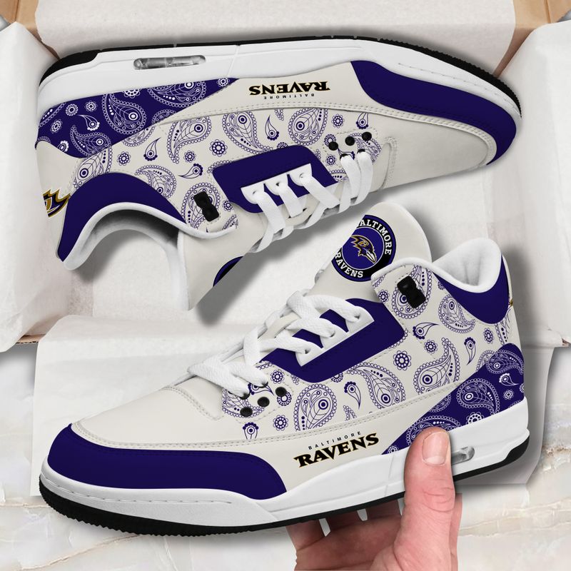 Baltimore Ravens  Basic Leather JD03 Shoes Men and Women AZBTAJ3000164
