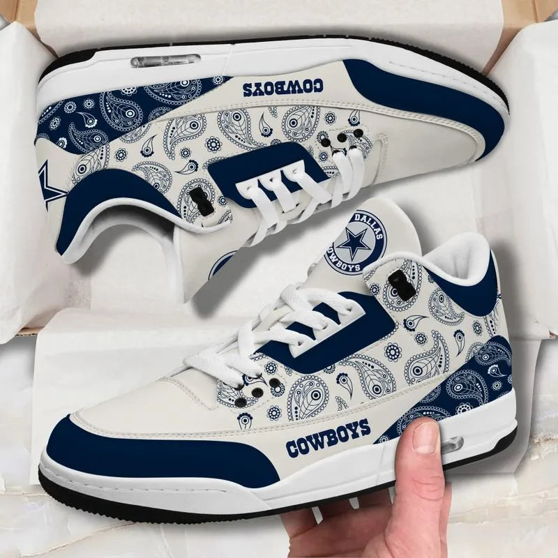 Dallas Cowboys  Basic Leather JD03 Shoes Men and Women AZBTAJ3000176