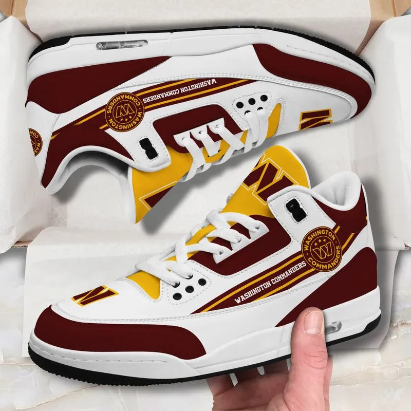 Washington Commanders Basic White Genuine Leather JD03 Shoes Men and Women AZBTAJ3000143