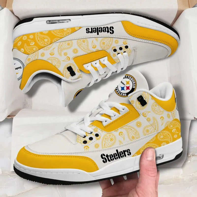 Pittsburgh Steelers Basic Leather JD03 Shoes Men and Women AZBTAJ3000209