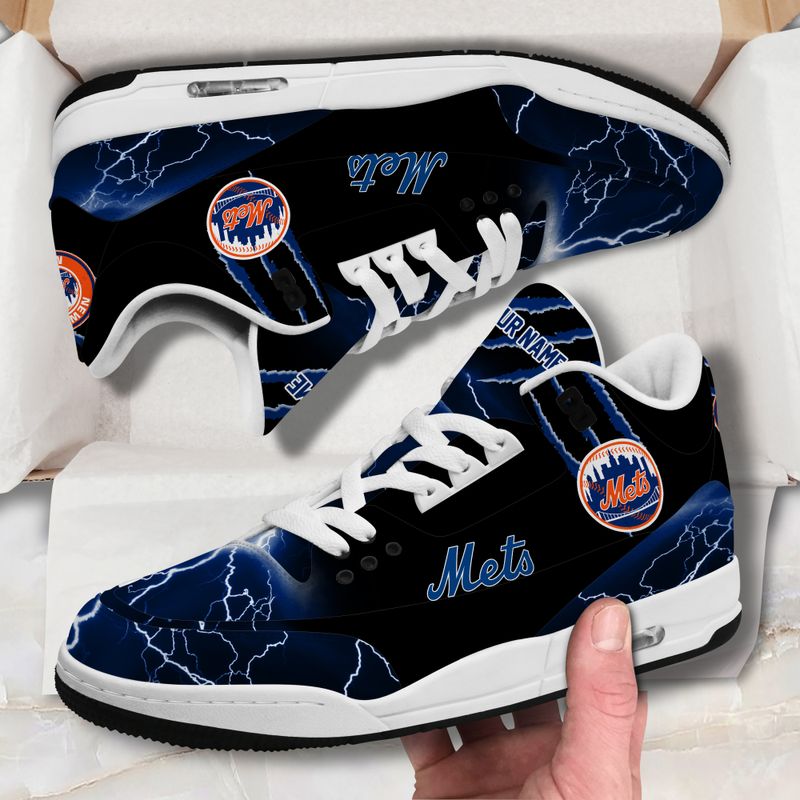 New York Mets Basic Leather JD03 Shoes Men and Women