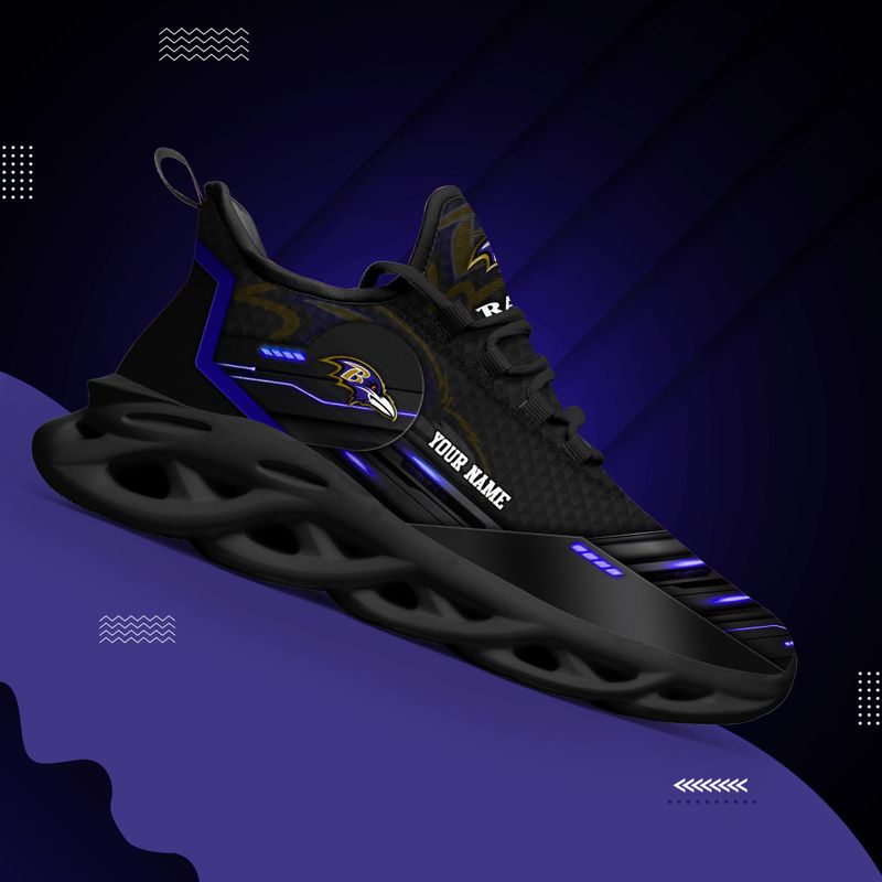 Baltimore Ravens Personalized Yezy Running Sneakers