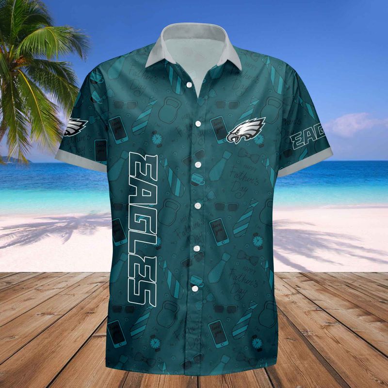 Philadelphia Eagles Personalized Button Shirt Father’s Day New AZBTBTS000004