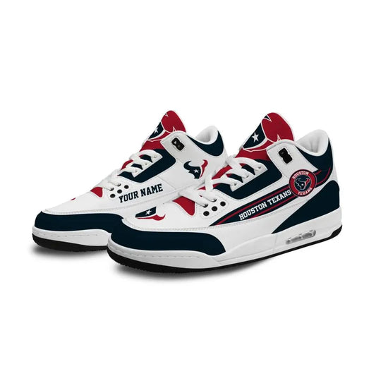 Houston Texans Basic White Genuine Leather JD03 Shoes Men and Women AZBTAJ3000147
