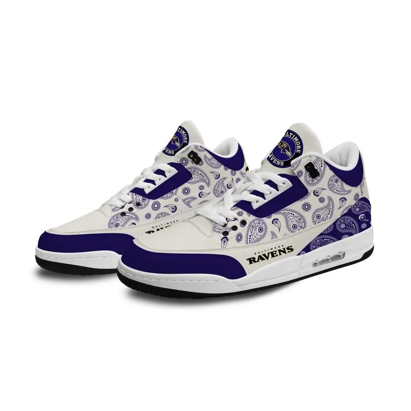 Baltimore Ravens  Basic Leather JD03 Shoes Men and Women AZBTAJ3000164
