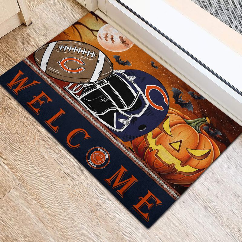 Chicago Bears Halloween Doormat New Collection AZBTDM000024