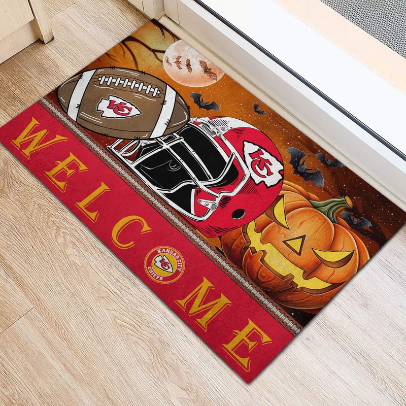 Kansas City Chiefs Halloween Doormat New Collection AZBTDM000015