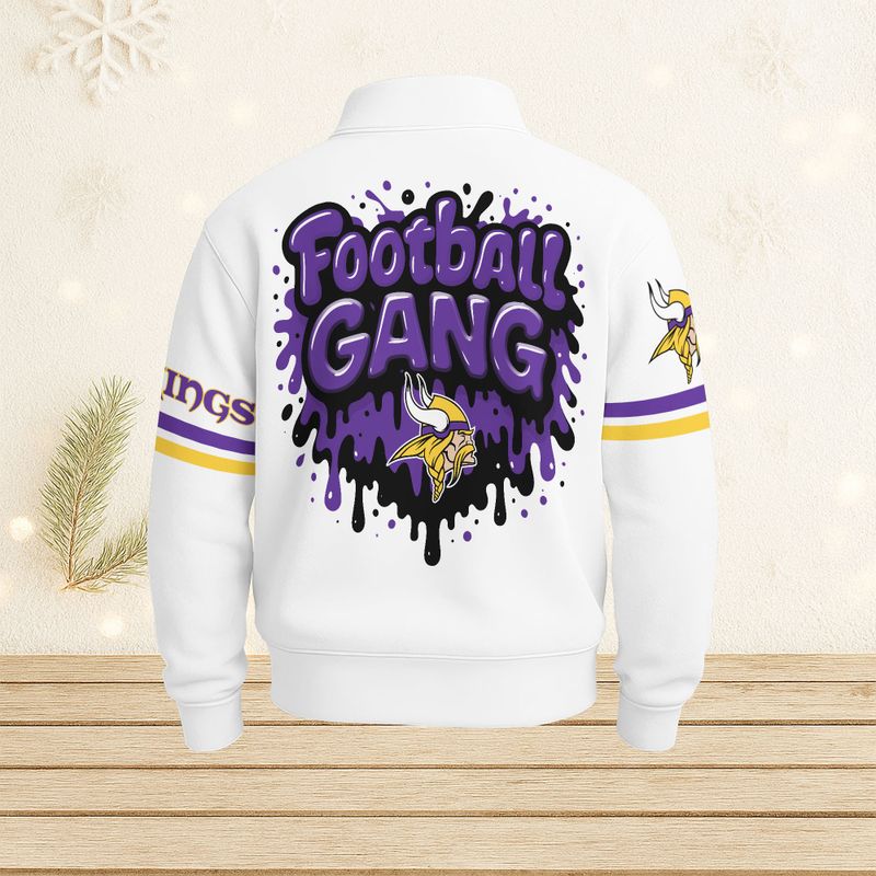 Minnesota Vikings Casual Stand Collar Sweatshirt BT682