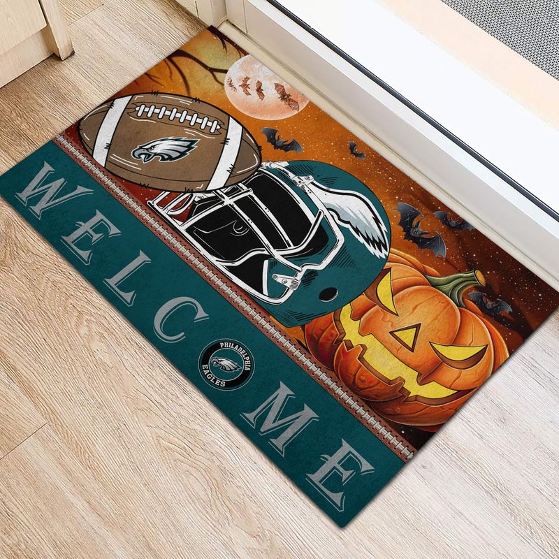 Philadelphia Eagles Halloween Doormat New Collection AZBTDM000005