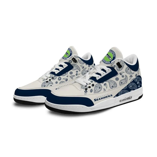 Seattle Seahawks Basic Leather JD03 Shoes Men and Women AZBTAJ3000213