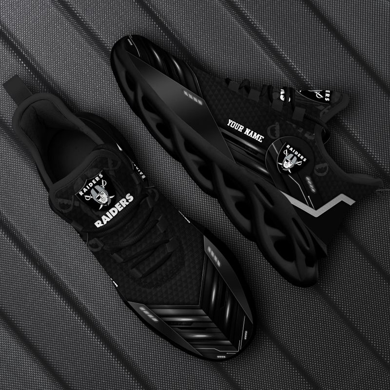 Las Vegas Raiders Personalized Yezy Running Sneakers