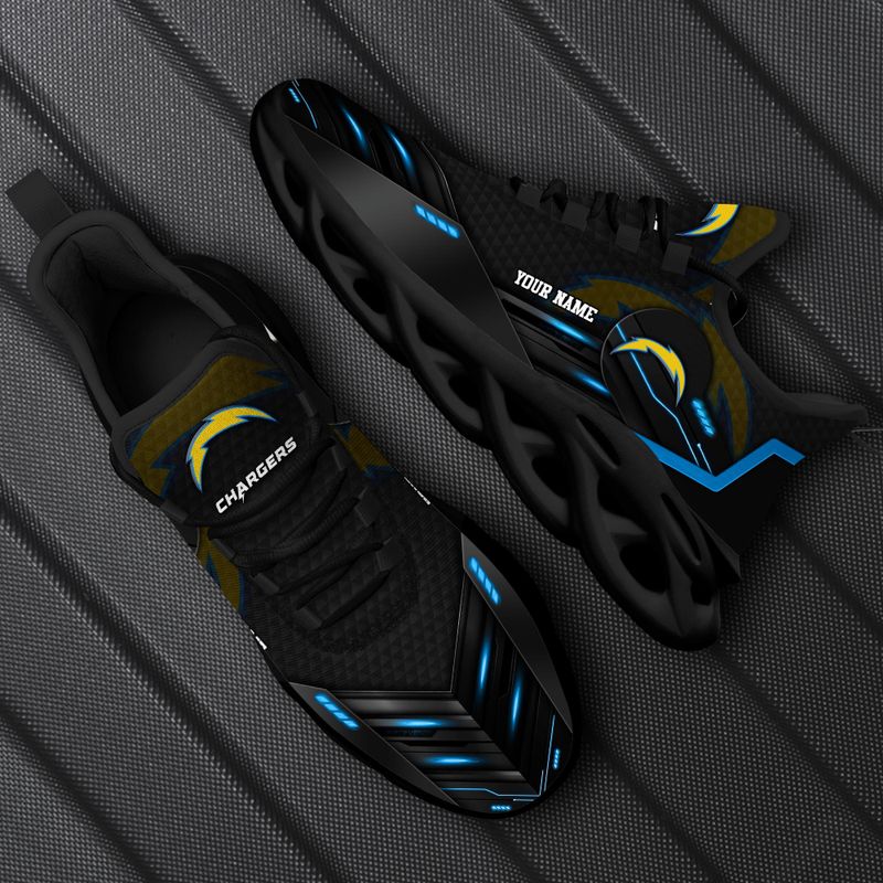 Los Angeles Chargers Personalized Yezy Running Sneakers